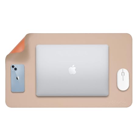 AROPANA Leather Desk Mat 60x35cm | Large Reversible Mouse Pad & Computer Table Protector - Image 2