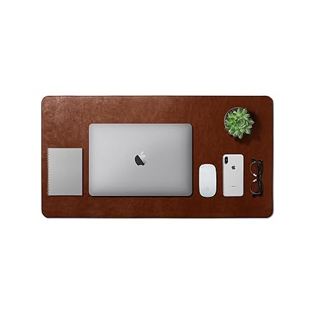 V-CUBE DESIGNS Premium Leather Desk Mat 90X45cm 2.4mm Thick & Padded - Image 2