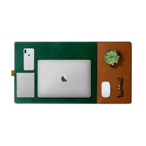 DailyObjects Reversible Desk Matte Sand Premium Leather Desk Mat|