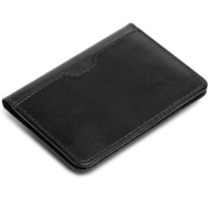 Contacts Genuine Leather Slim Card Wallet for Men | RFID Blocking
