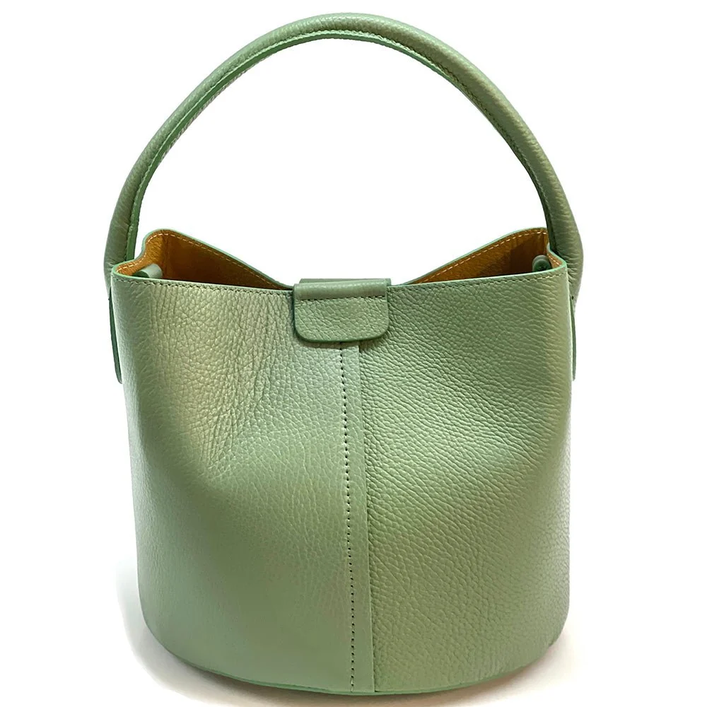 Grazia Italian Leather Bucket Bag – Elegant Everyday Shoulder Bag for Women - Image 5