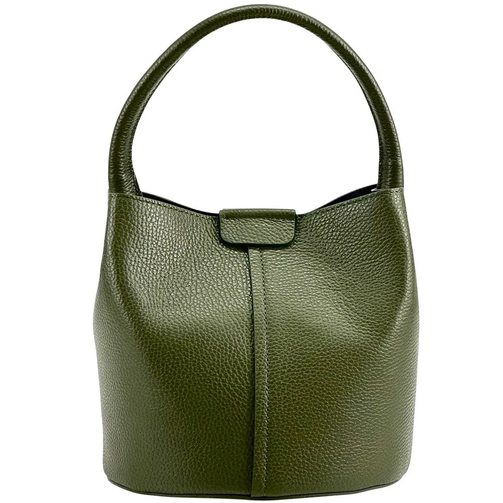 Grazia Italian Leather Bucket Bag – Elegant Everyday Shoulder Bag for Women - Image 8