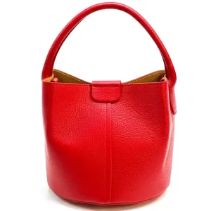 Grazia Italian Leather Bucket Bag – Elegant Everyday Shoulder Bag for Women