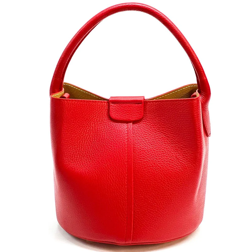 Grazia Italian Leather Bucket Bag – Elegant Everyday Shoulder Bag for Women
